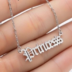 'Princess' Script Necklace